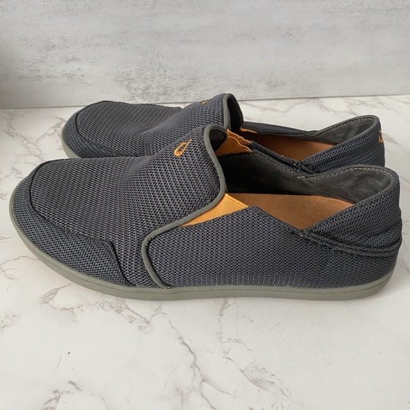 OluKai Shoes Nohea Mesh Men's Sz 10 Grey Comfort Summer Lightweight - Picture 4 of 11